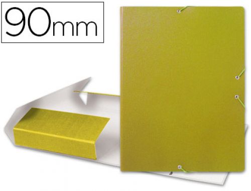 Capa elasticos para projetos lombada 9 cm amarela , Liderpapel , 37359 , 8423473373594